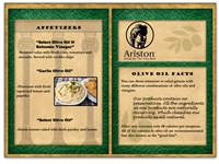 Ariston Appetizer Menu E-blast